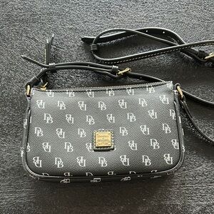 Dooney & Bourke Black Crossbody Bag with Gold Hardware